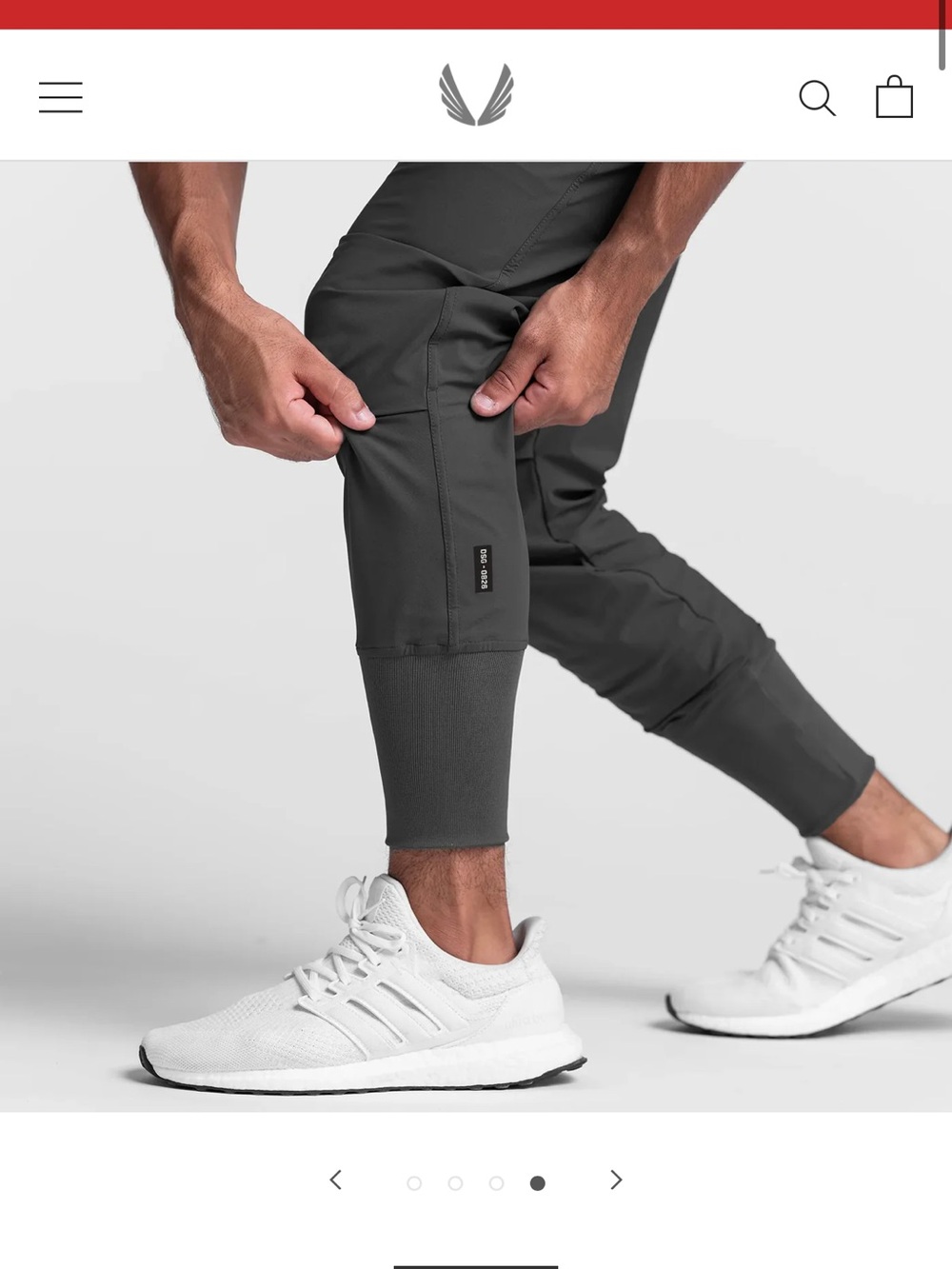 TETRA-LITE® HIGH RIB JOGGER  Men's Dark Gray Athletic Jogger Pants